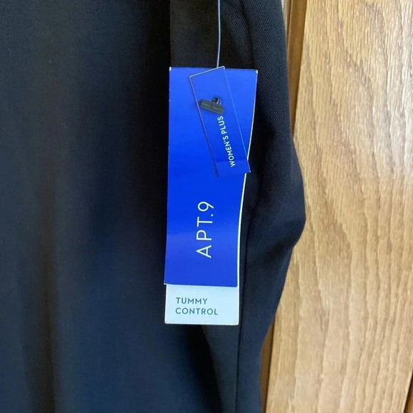 Apt. 9 Black Dress Pants Slacks Trousers New 22W Short Mid Rise NWT - Picture 2 of 5